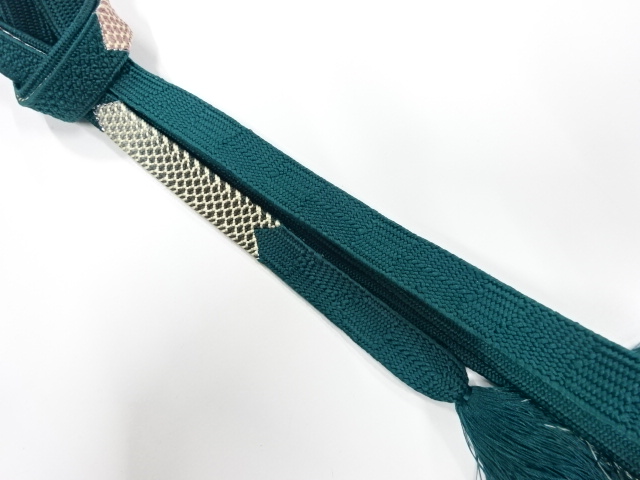 未使用品　正絹　手組帯締め